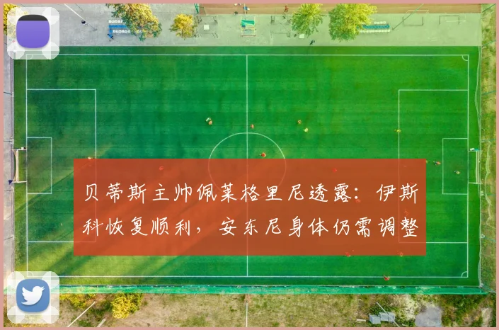 贝蒂斯主帅佩莱格里尼透露：伊斯科恢复顺利，安东尼身体仍需调整